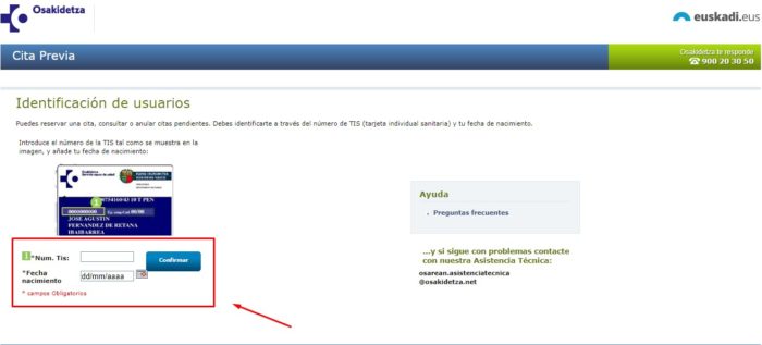 Cita previa Osakidetza