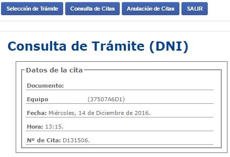 Cita previa Renovación DNI