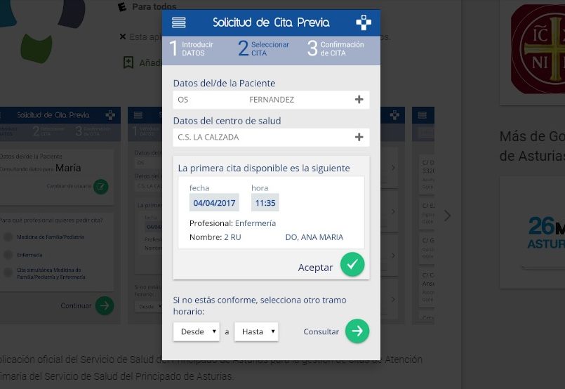 Cita previa médico Asturias