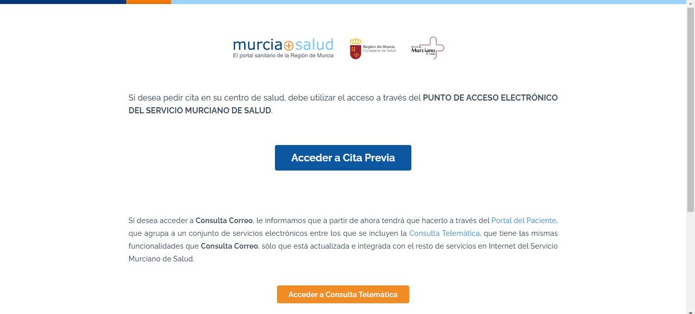 Cita previa médico Murcia