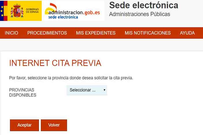 Cita previa Renovación NIE