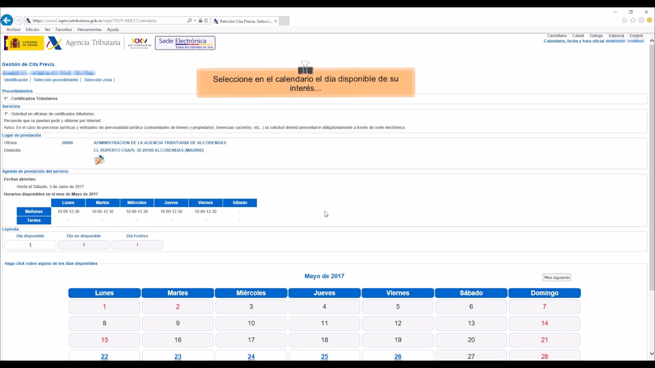Cita previa Agencia Tributaria
