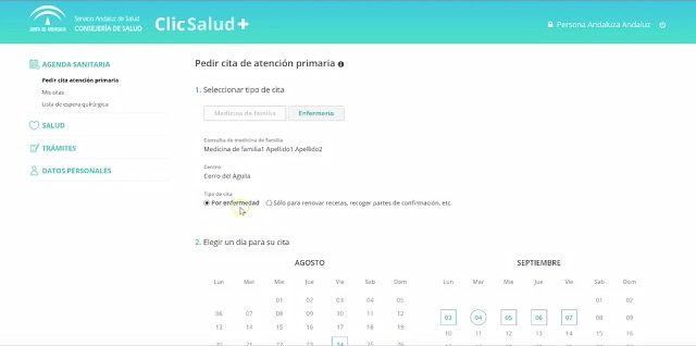 Cita previa médico Andalucía