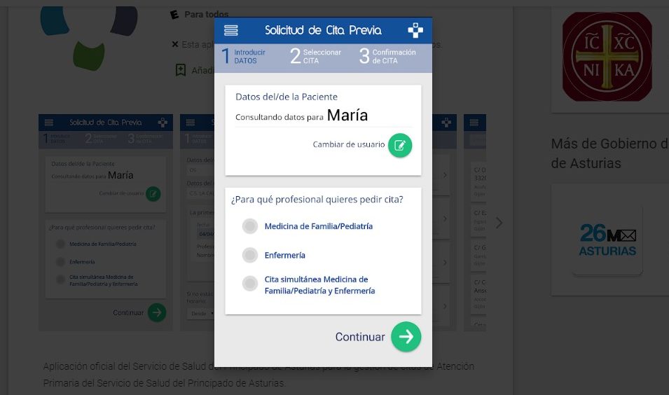 Cita previa médico Asturias