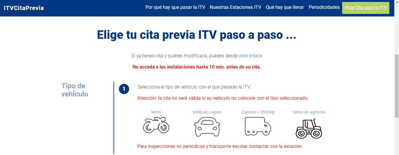 Cita previa ITV en Navarra