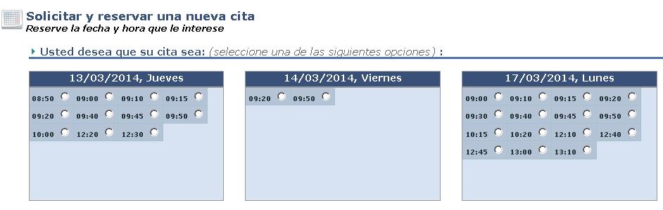 Cita previa Osanet