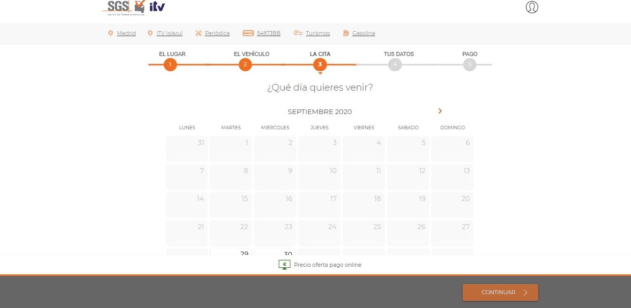 Cita previa ITV en Madrid