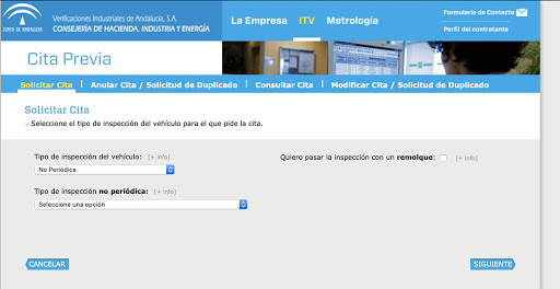 Cita previa ITV en Andalucía