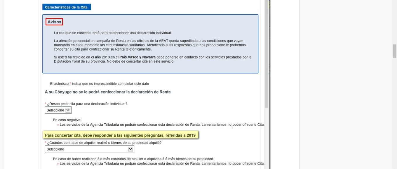 Cita previa Declaración Renta